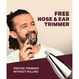 Bombay Shaving Company Premium 6-in-1 Multi Grooming Trimmer for Men | Body and Beard Trimmer for Man | Multi Styling Rotary Comb, IPX6 Waterproof, 90 Min Run Time...