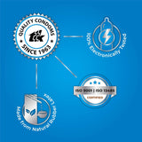 SKORE Blues Vanilla Scented Blue Condoms with Extra Lubrication |10 Count(10Nx8)