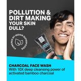Bombay Shaving Company Charcoal Face Wash, Fights Pollution And Acne, Oil Control For Men & Women -50Gm