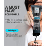 Bombay Shaving Company Charcoal Face Wash, Fights Pollution And Acne, Oil Control For Men & Women -50Gm