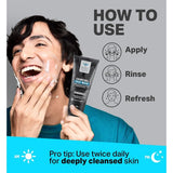 Bombay Shaving Company Charcoal Face Wash, Fights Pollution And Acne, Oil Control For Men & Women -50Gm