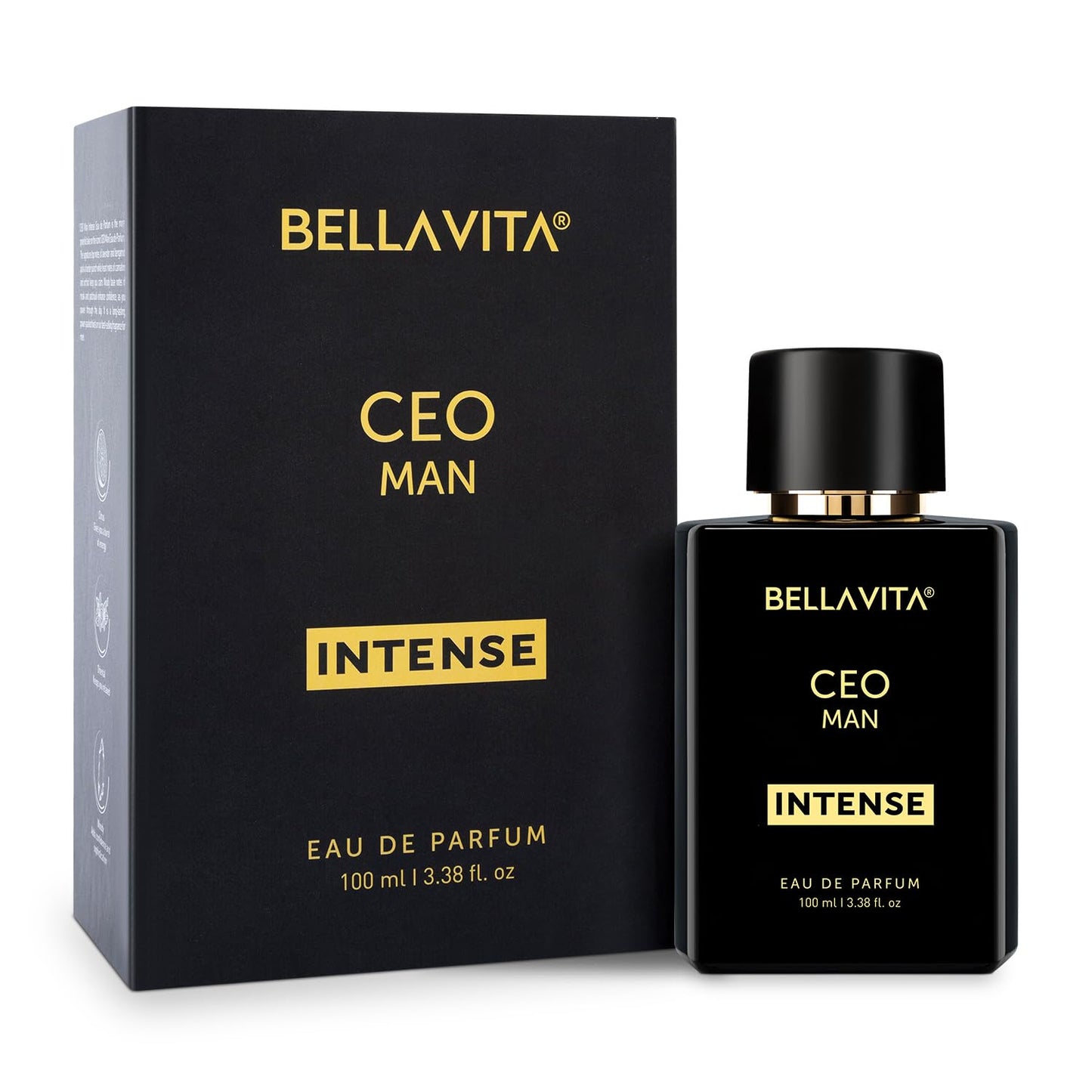 Bella Vita Luxury CEO Man Intense Eau De Parfum for Men 100ml | Long Lasting Premium Perfume | Citrus, Floral, Woody & Musky Fragrance
