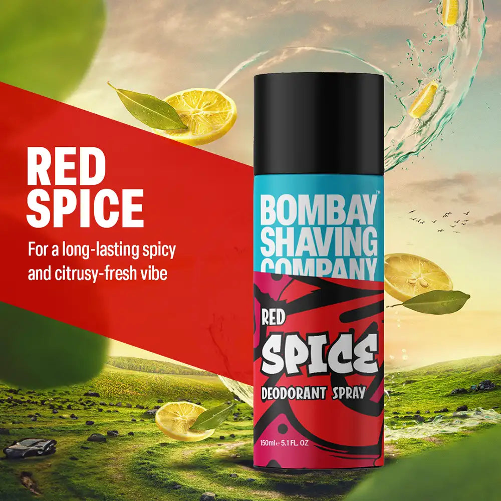 Long-lasting deodorant body spray for men – Bombay Shaving Company Red Spice