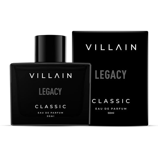Villain Legacy Classic Luxury Premium Long Lasting Fragrance Eau de Perfum for Men, 50ml