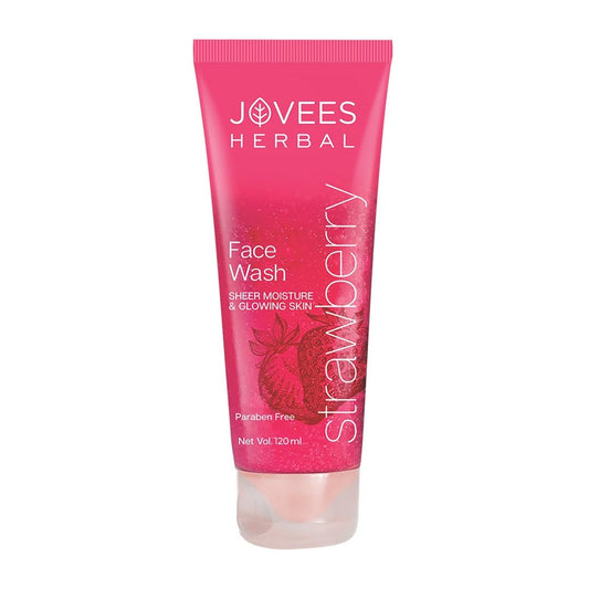 Jovees Herbal Strawberry Face Wash For Hydrating & Glowing Skin with Strawberry, 120ml