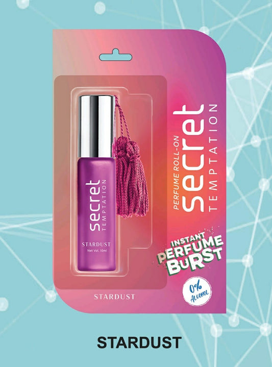 Secret Temptation Stardust Luxury Roller Ball Perfume Roll On for Women,10ml