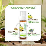 Organic Harvest Brightening Face Toner: Kakadu Plum, Acai Berry & Rice Water| Vitamin C Toner for Glowing & Even Skin | Reduces Dark Spots - 100 ML