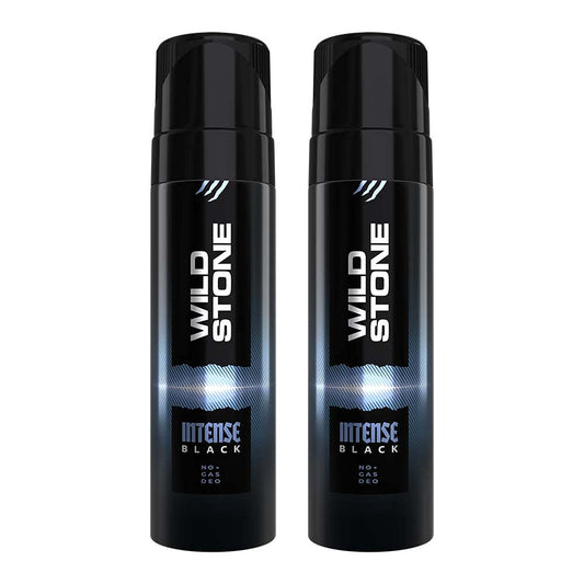 Wild Stone Intense Black No Gas Deodorants For Men Combo, Pack Of 2 (120Ml Each)