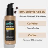 mCaffeine BHA-2% Salicylic Acid 2in1 Toner-Serum with Coffee - Unclogs Pores & Reduces Blackheads - 150 ml