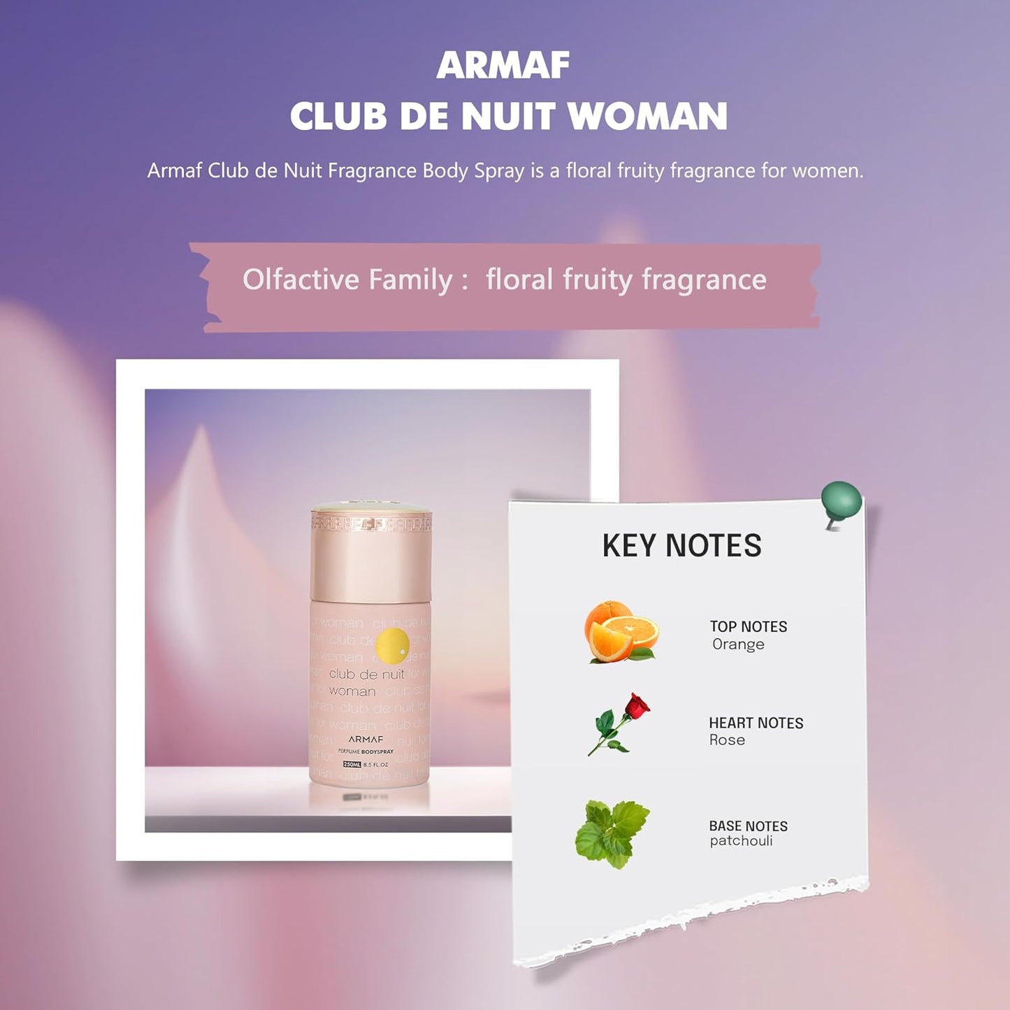 Armaf Club De Nuit Woman Perfume Body Spray 250ml