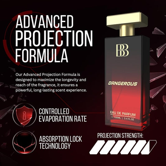 Dangerous Long Lasting Perfume for Men 100ml | Premium Smell Fragrance | EDP for Men (Eau De Parfum) | Perfume for Man with Spicy and Woody | Special Unique Gift for Men