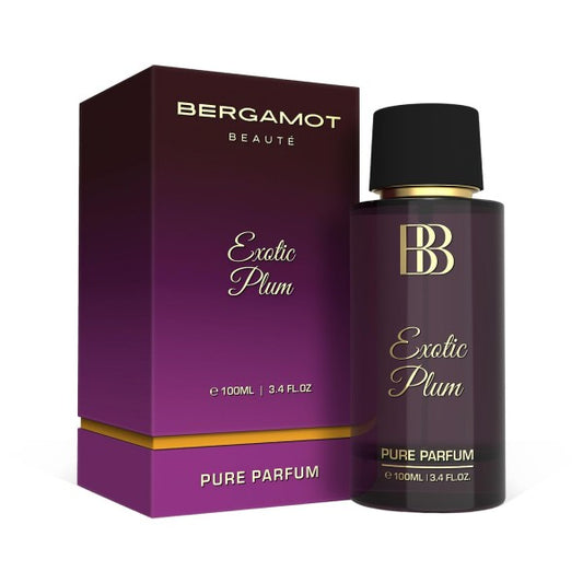 Bergamot Beaute EXOTIC PLUM Pure Parfum | Plum, Honey & Vanilla | 12+ Hrs Long Lasting Perfume for Women | Higher Concentration than EDP 100ML