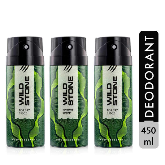 Wild Stone Forest Spice Deodorant For Men 150 ML (Pack of 3)