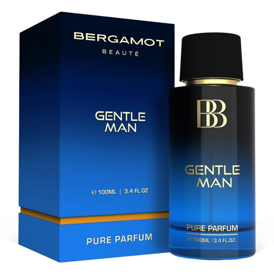 Bergamot Beaute GENTLE MAN Aquatic Pure Parfum | Bergamot, Musk & Vanilla | 12+Hrs Long Lasting Perfume for Men | Higher Concentration than EDP 100ML