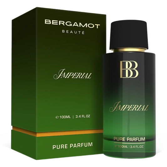 Bergamot Beaute IMPERIAL Pure Parfum | Leather, Amber & Vanilla | 12+ Hrs Long Lasting Perfume for Men | Higher Concentration than Eau De Parfum 100ML
