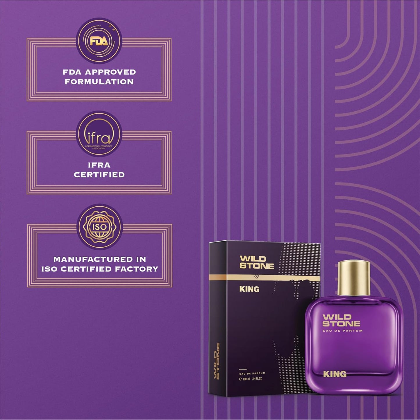 Wild Stone King Perfume for Men, 100ml