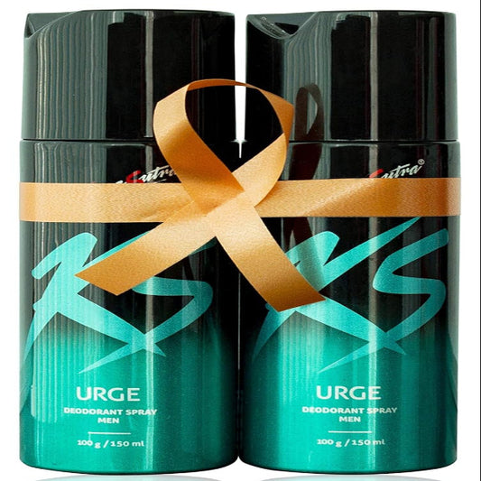 Kama Sutra Urge Deodorant for Men, 150ml (Combo of 2)