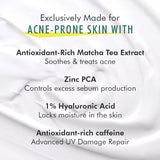 mCaffeine Sun Fix Ultra Light 1% Hyaluronic Acid Matcha Tea Sunscreen for All Skin Type Spf 50+ & Pa++++ Uva-Uvb & Blue Light Protection|No White Cast|Controls Oil|Non-Sticky|Fragrance Free - 50Ml