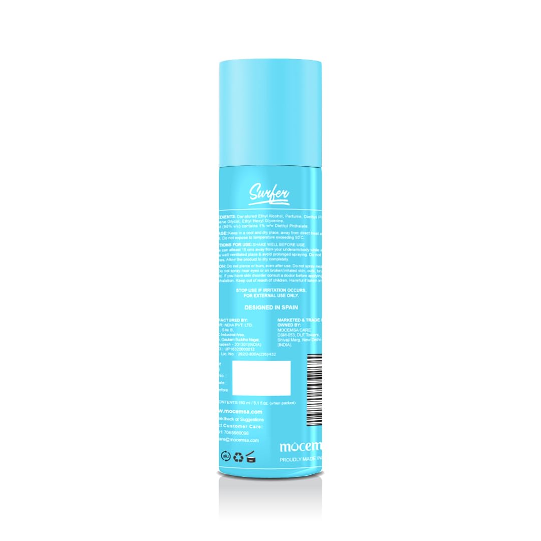 Mocemsa Surfer Pour Homme Long Lasting Luxury Body Perfume, 150ml