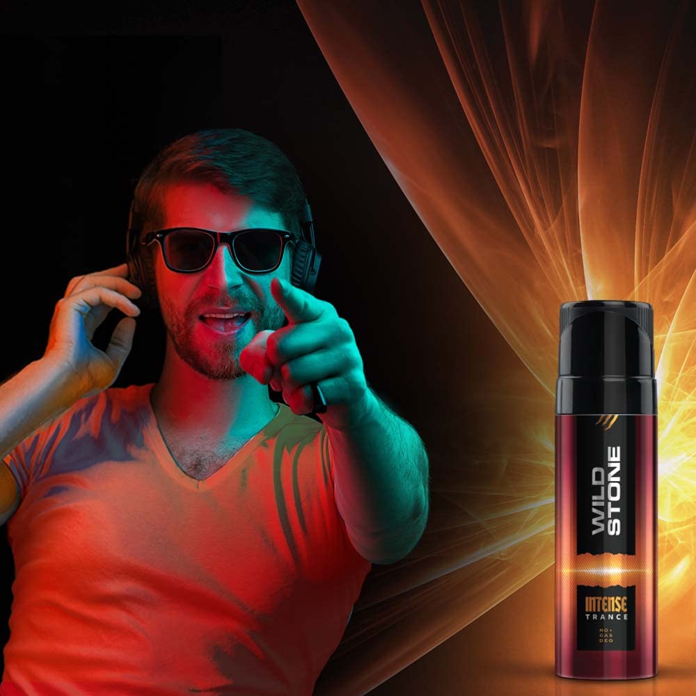 Wild Stone Intense Trance No Gas Mens Deodorant, Long Lasting Body Spray for Men, 120ml