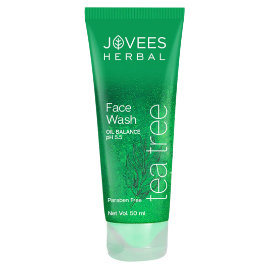 Jovees Herbal Tea Tree Oil Control Face Wash for Oily & Sensitive Skin,50ml