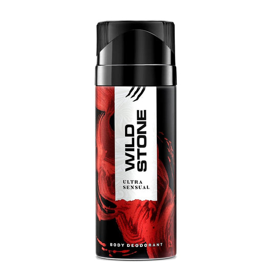 Wild Stone Ultra Sensual Long Lasting Body Deodorant Spray For Men, 150 Ml