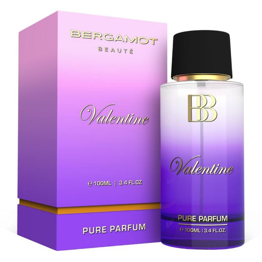 Bergamot Beaute Valentine Pure Parfum 100ml| Jasmine, Lavender & Musky, 100ml| 12+ Hrs Long Lasting Perfume For Women | Higher Concentration Than Liquid Eau De Parfum 100Ml