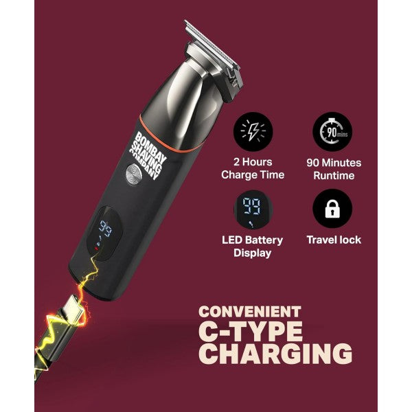 Bombay Shaving Company Premium 6-in-1 Multi Grooming Trimmer for Men | Body and Beard Trimmer for Man | Multi Styling Rotary Comb, IPX6 Waterproof, 90 Min Run Time...