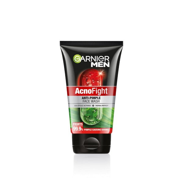 Garnier Men, Anti-Pimple Face Wash, Repairs Skin & Balances Oils, AcnoFight, 100 g