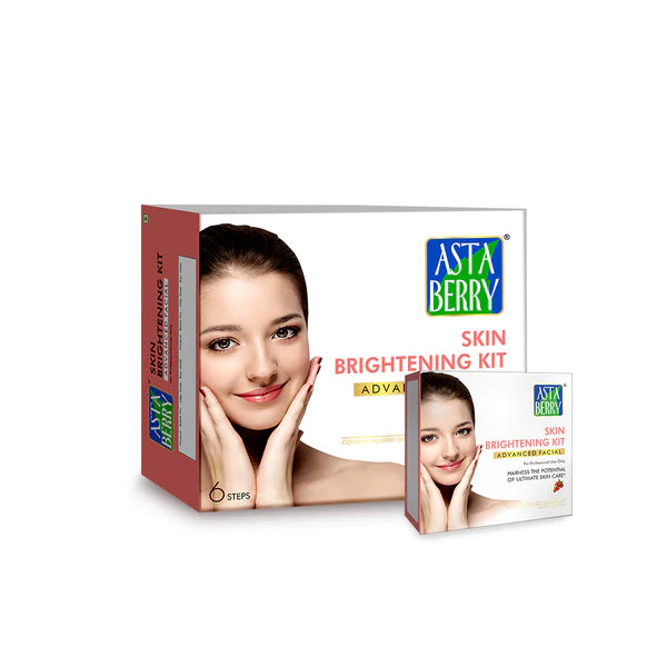 Astaberry Skin Brightening Kit Advanced Facial | 6 Steps - Set of 12 kits