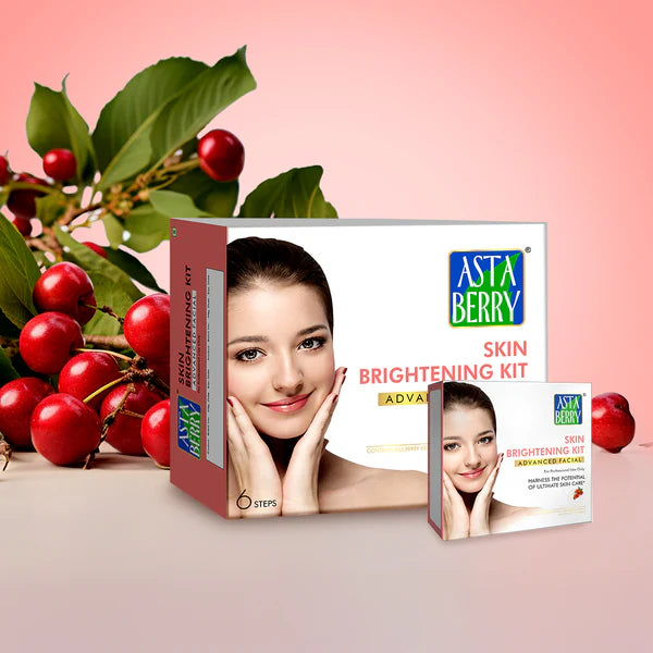 Astaberry Skin Brightening Kit Advanced Facial | 6 Steps - Set of 12 kits