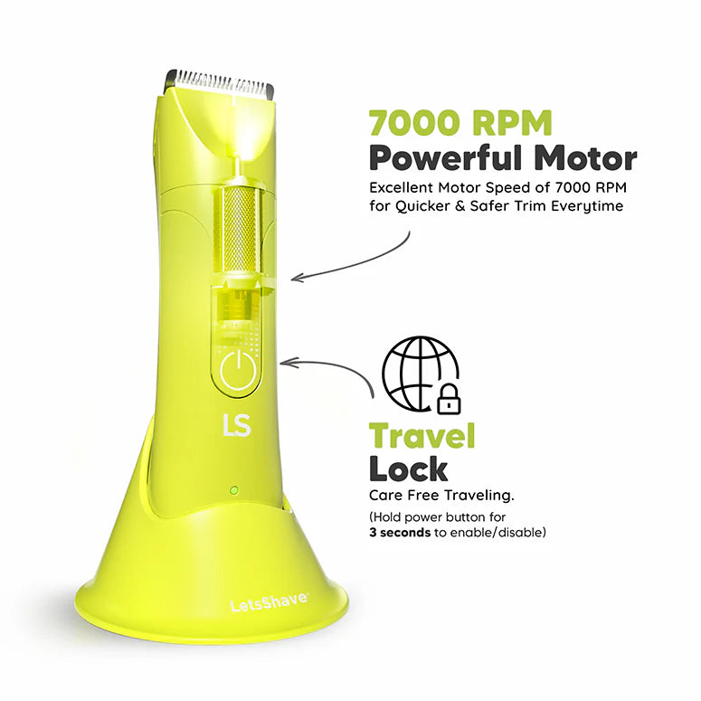 LetsShave Balls & Male Body Trimmer Plus | Waterproof Body Groomer for Men | Skin-Safe Ceramic Blade Technology