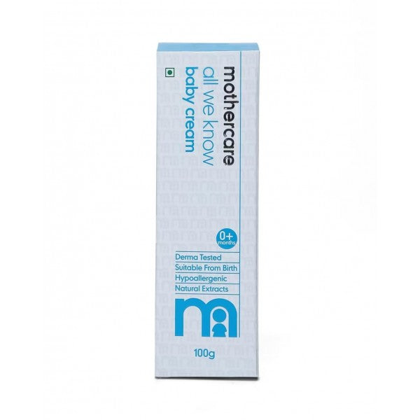 Mothercare Baby Cream 100g | Gentle Moisturizing Cream for Soft & Healthy Baby Skin