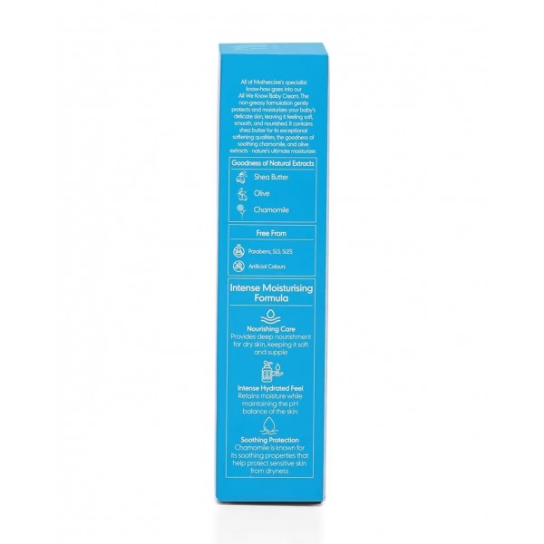Mothercare Baby Cream 100g | Gentle Moisturizing Cream for Soft & Healthy Baby Skin