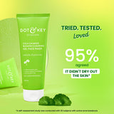 Dot & Key CICA Face Wash for Acne Prone Skin, 2% Salicylic Acid with Green Tea | For Oily & Sensitive Skin | Sulphate Free for Men & Women