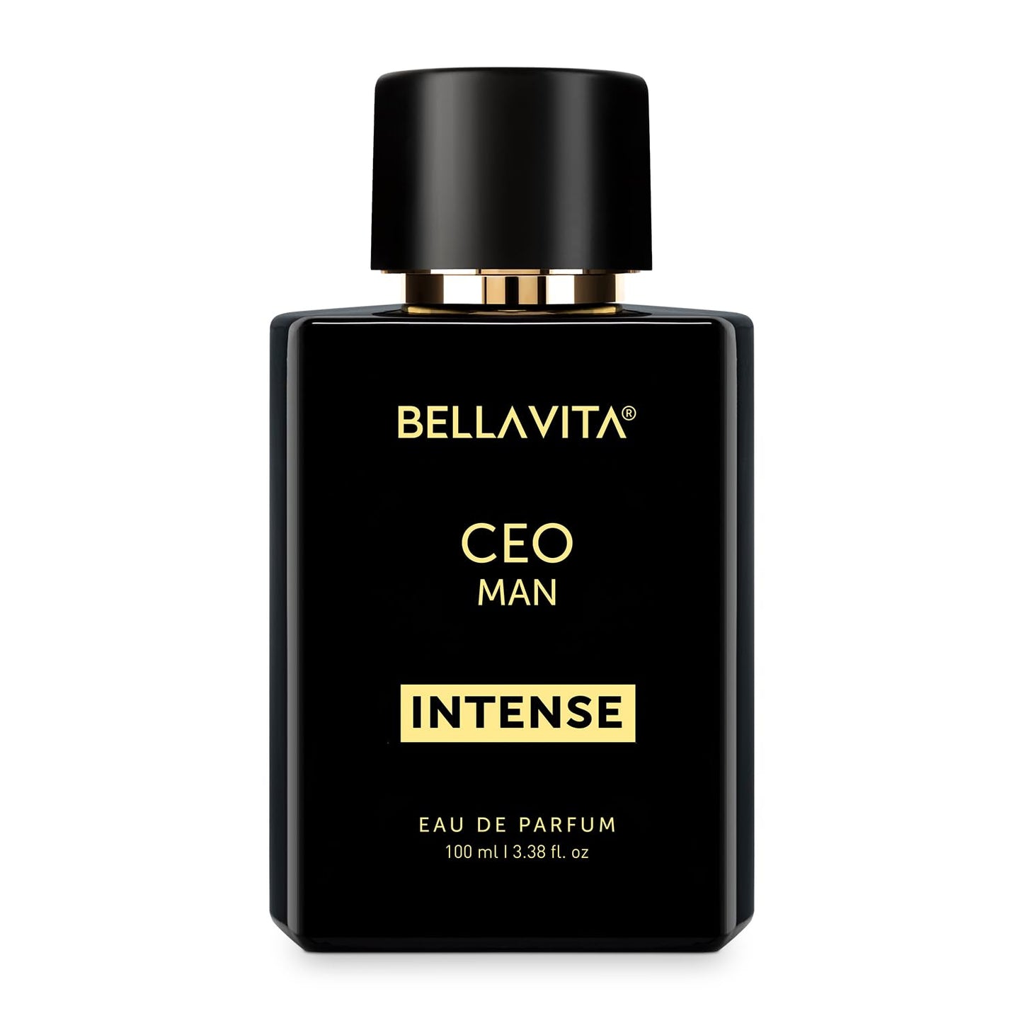 Bella Vita Luxury CEO Man Intense Eau De Parfum 100ml Long Lasting Premium Perfume for Men with Citrus Woody Musky Fragrance.