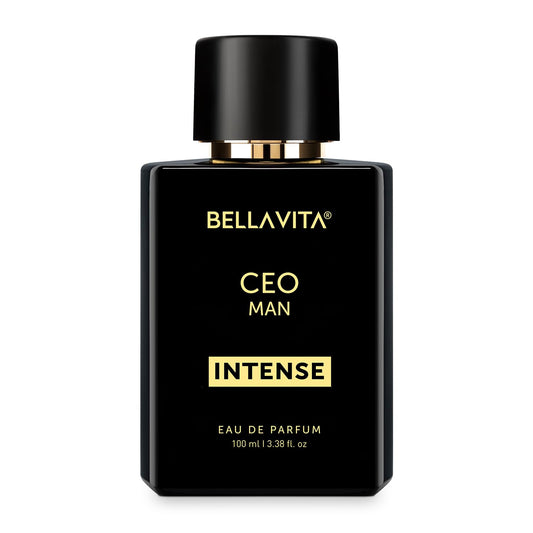 Bella Vita Luxury CEO Man Intense Eau De Parfum 100ml Long Lasting Premium Perfume for Men with Citrus Woody Musky Fragrance.