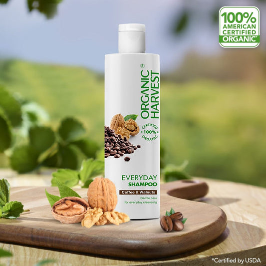 Organic Harvest Everyday Shampoo: Coffee & Walnuts - 250ml