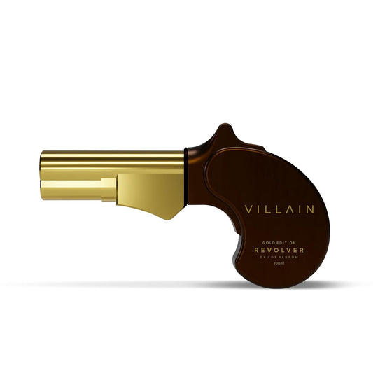 Villain Revolver Eau de Parfum for Men - Gold Edition | Premium Long Lasting Woody Oriental Fragrance - 100ml