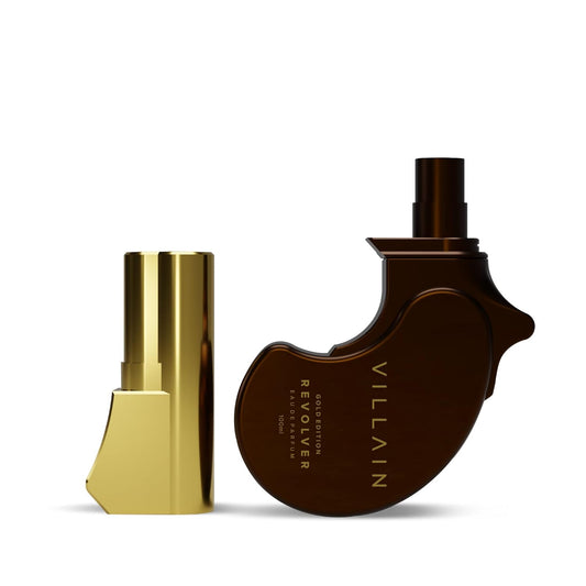 Villain Revolver Eau de Parfum for Men - Gold Edition | Premium Long Lasting Woody Oriental Fragrance - 100ml