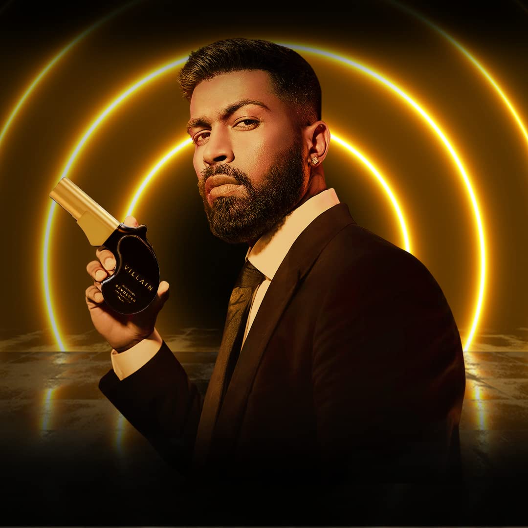 Villain Revolver Eau de Parfum for Men - Gold Edition | Premium Long Lasting Woody Oriental Fragrance - 100ml