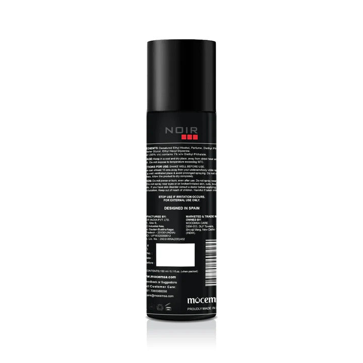 Mocemsa Noir Pour Homme Long Lasting Luxury Body Perfume, 150ml