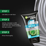 Garnier Men Oil Clear Clay D-Tox Deep Cleansing Icy Face Wash, 100gm