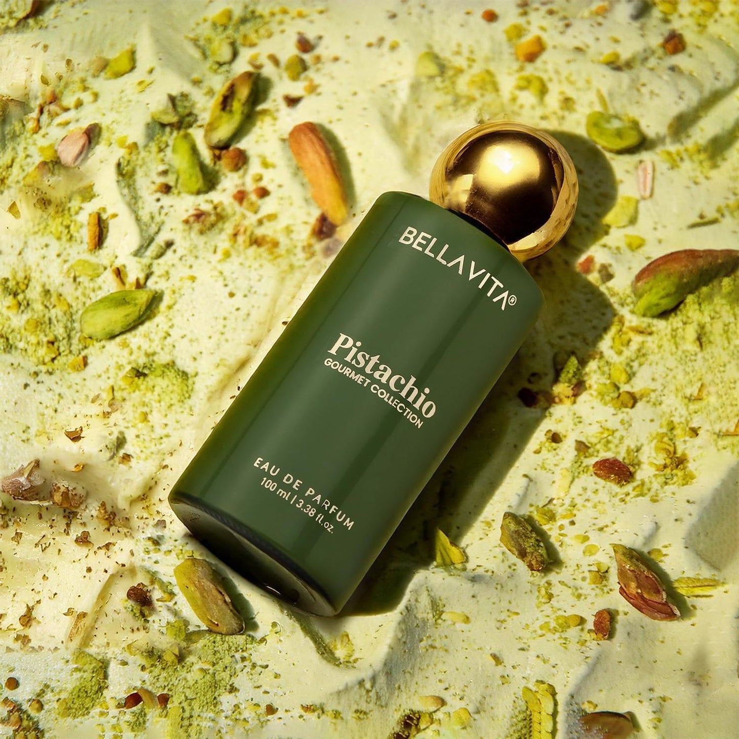 Bella Vita Gourmet Pistachio Eau De Parfum 100ml | Long-Lasting Unisex Perfume | Creamy Nutty, Floral & Woody Fragrance for Men & Women