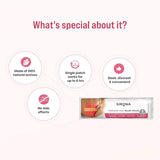 Sirona Herbal Period Pain Relief Patches - Pack of 5 | Instant Relief from Menstrual Cramps | Cool Patches with No Chemical Actives | No Side Effects