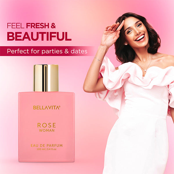 Bellavita Luxury Rose Perfume For Women, 100ml