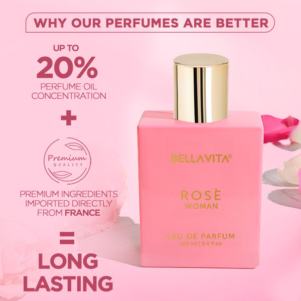 Bellavita Luxury Rose Perfume For Women, 100ml