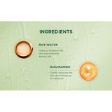 Biotique Rice Water & Niacinamide Gel Face Wash Removes Excess Oils & Reduce Blemishes of the Skin | Glass Skin | For Men & Women - 100ml