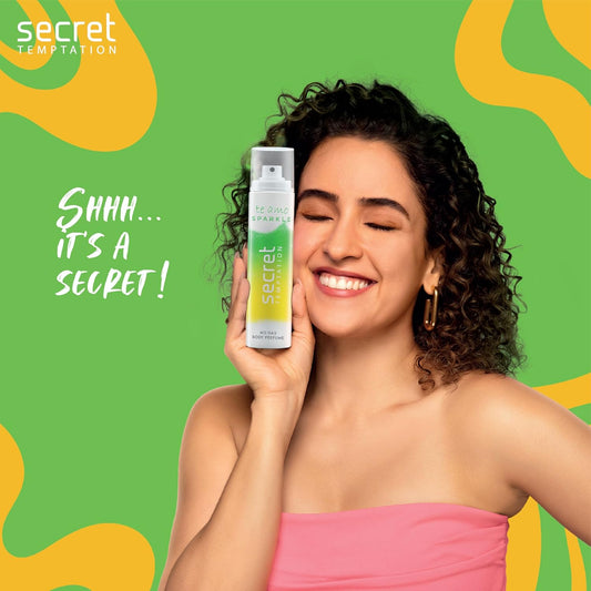 Secret Temptation Te Amo Sparkle No Gas Deodorant Perfume Body Spray for Women, 120ml