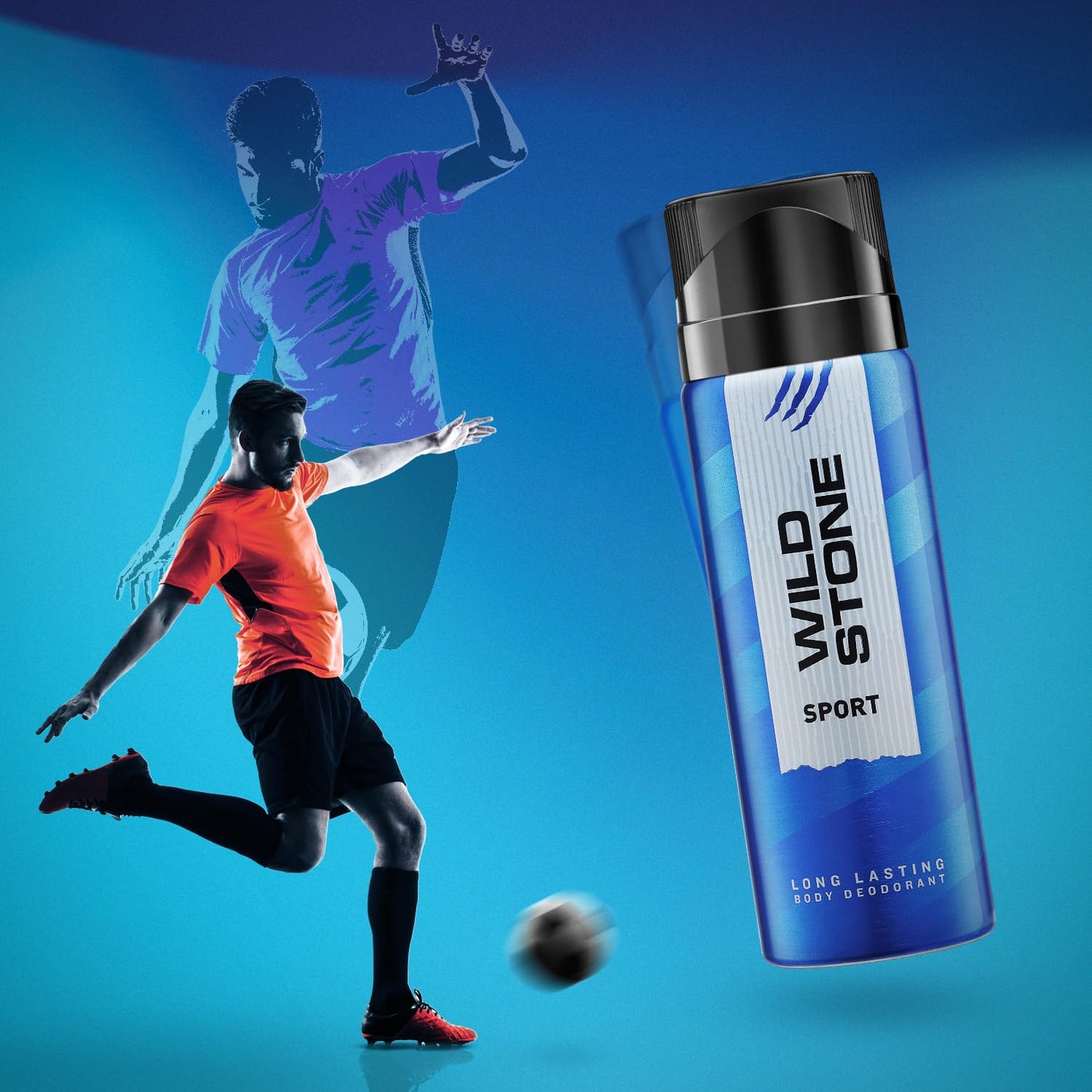 Wild Stone Sport Deodorant for Men, 150ml (Pack of 2)| Best Gym Deodorant | Perfect for Active Lifestyle | Everyday Body Spray for Men (Copy)